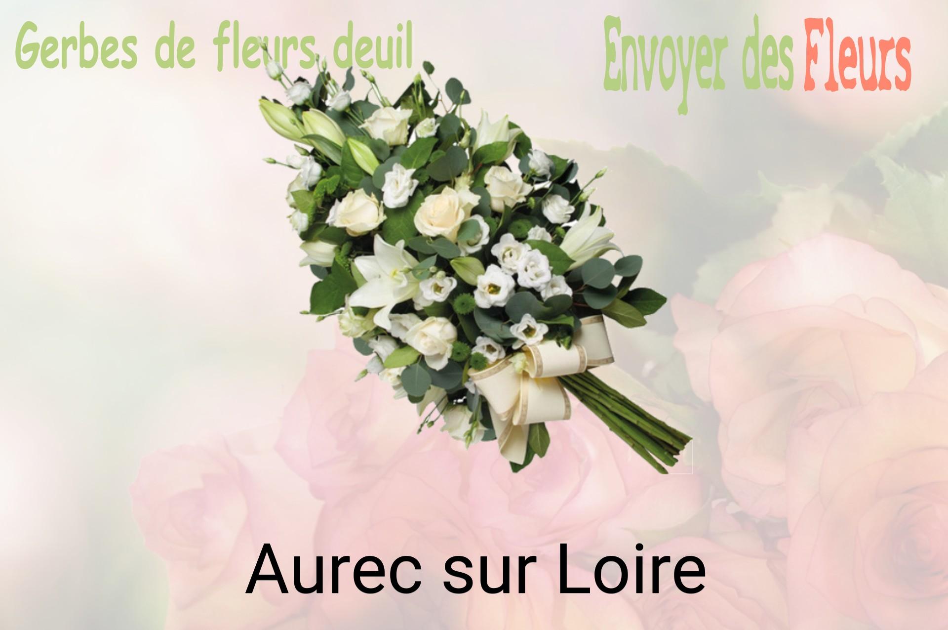 Gerbe de fleurs de deuil livrée à Aurec-sur-Loire